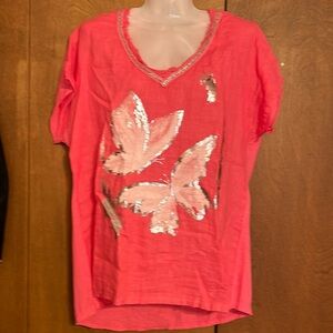 NWT Italian linen top